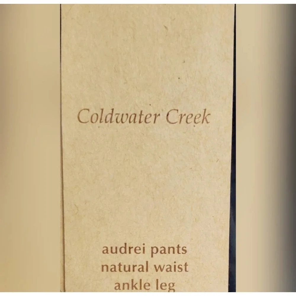 NWT Coldwater Creek Audrei Pants Ankle Leg Black Women's Petite Size 6 - Picture 5 of 5